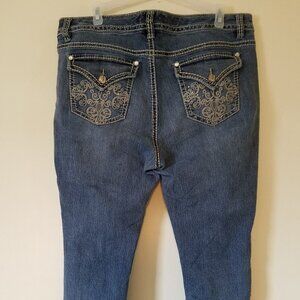 Nine West faded denim jeans sz 12 average